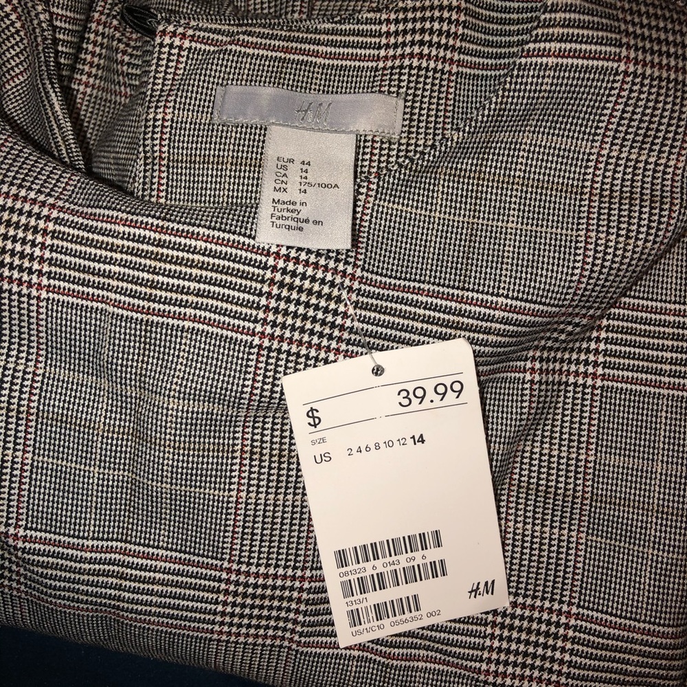 H&M Houndstooth shift dress. Size 14